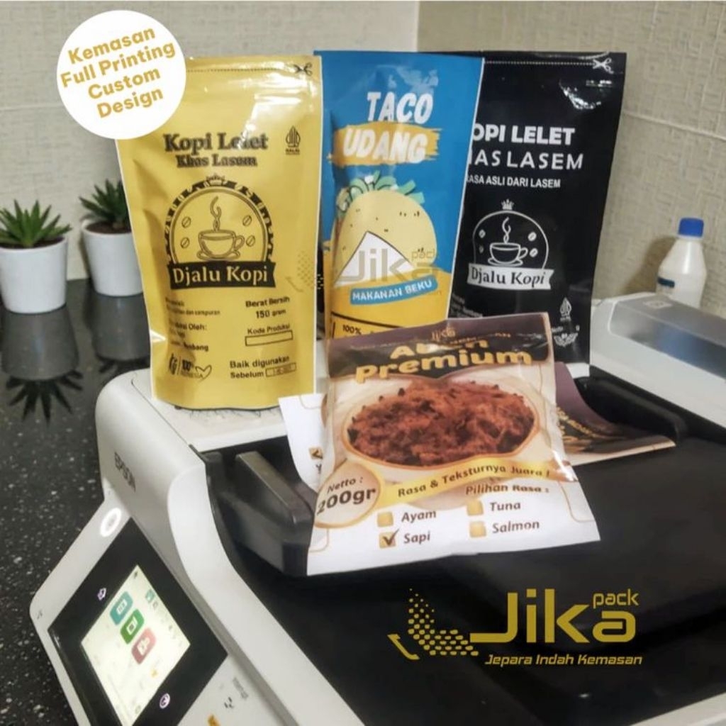 Kemasan Standing Pouch Full Printing Custom Design