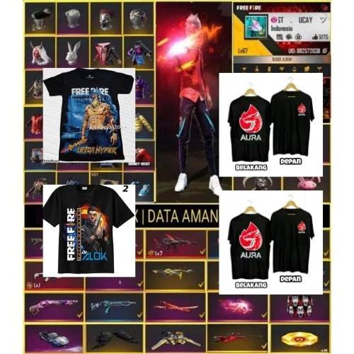 TERMURAH (BISA COD) akun ff bukan baju