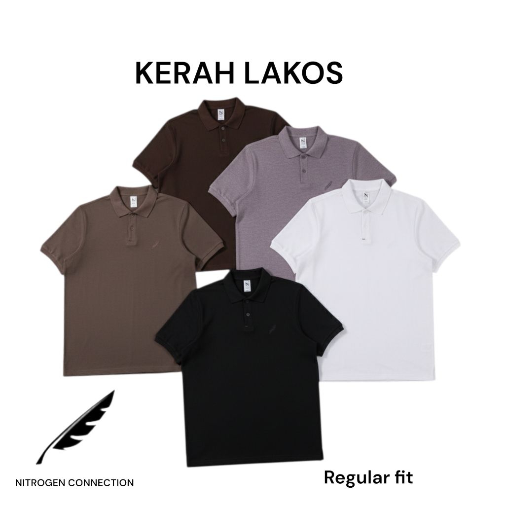 MORGENTAU - POLO SHIRT SERIES NITROGEN BORDIR LOGO BASIC HIGH QUALITY BEST SELLER M L XL
