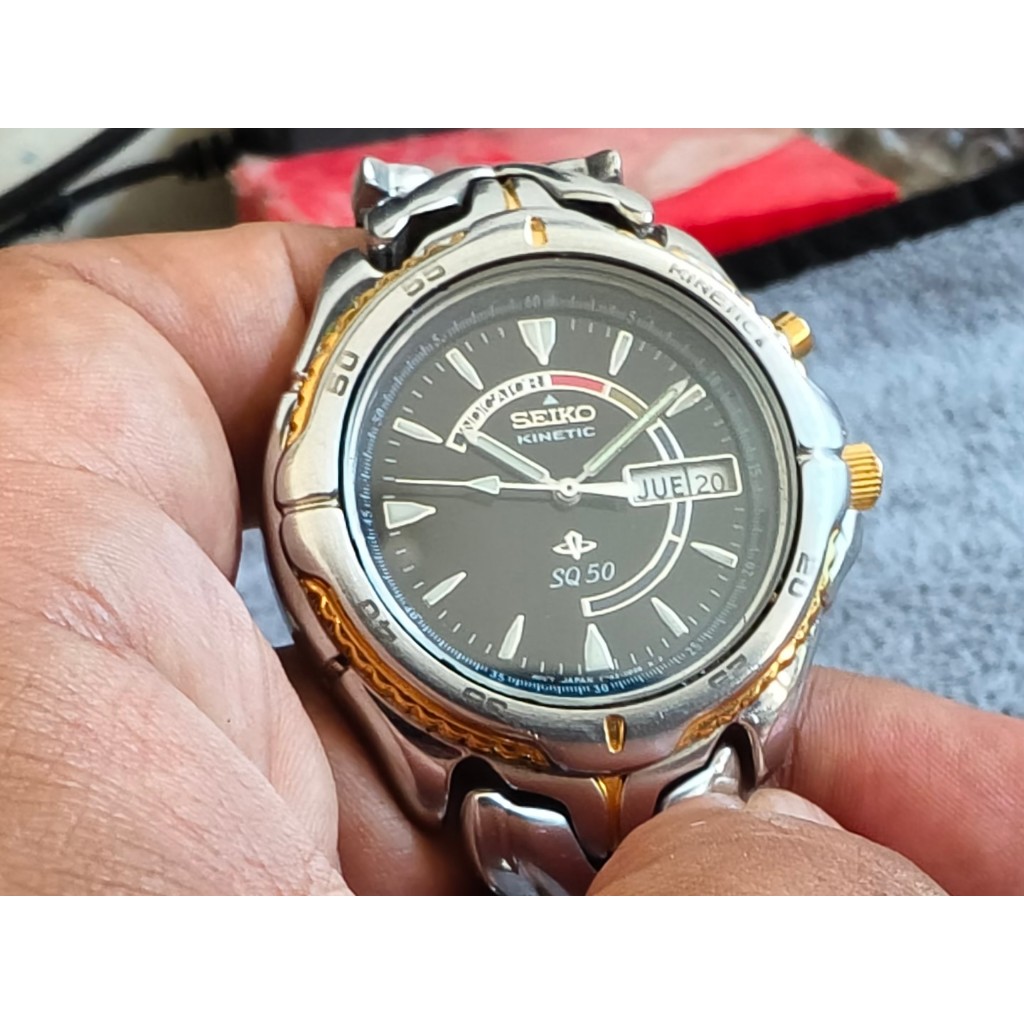 Jam Tangan Seiko Kinetic Sport 100 SQ 50 Day Month