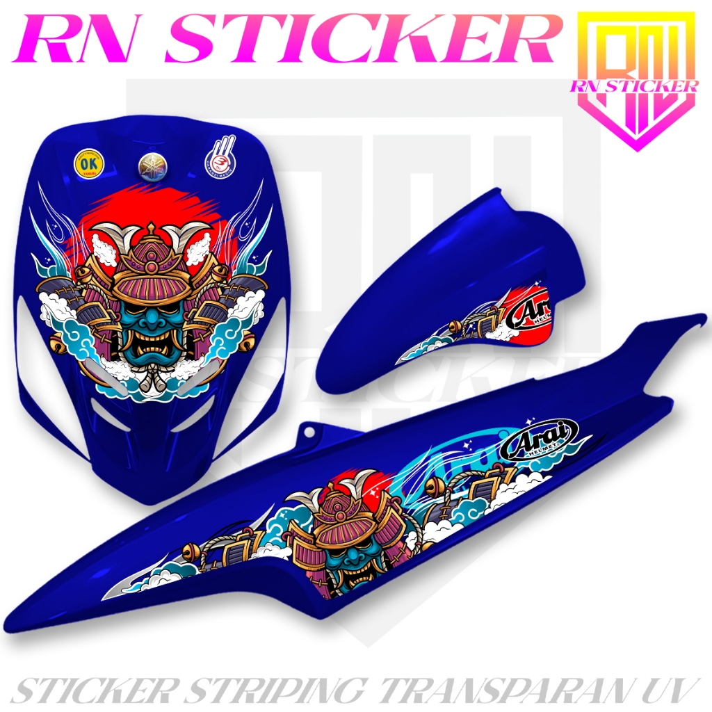 STRIPING TRANSPARAN MIO SPORTY 2008-2012 DESIGN TEMA JAPAN VARIASI MIO KARBU