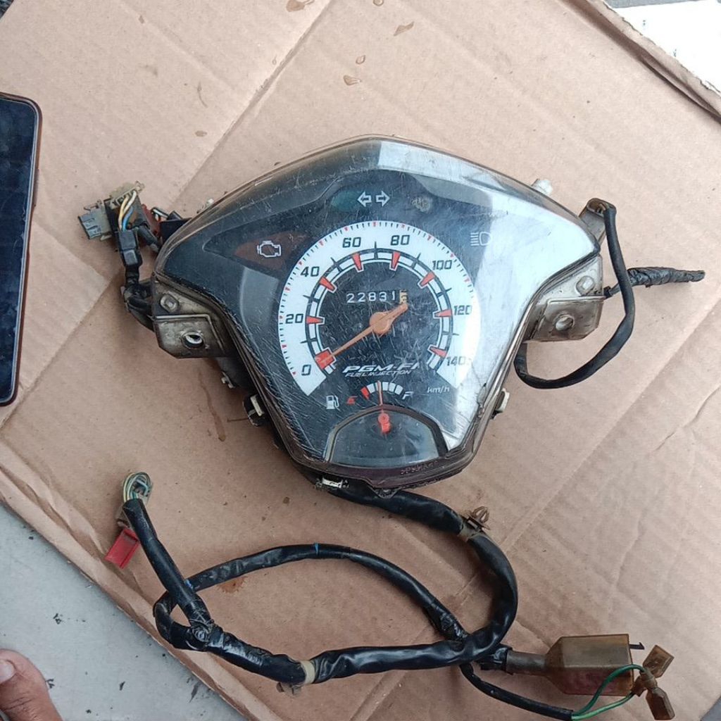 speedometer spidometer kilometer Beat fi original tahun 2012 sampai 2014