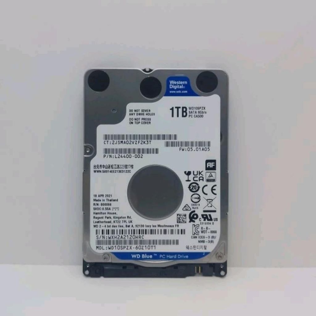 HARDISK LAPTOP WD BLUE SLIM 1TB SENTINEL 100