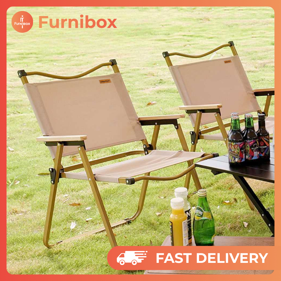 Kursi Lipat Kermit Kursi Pantai Lipat Dengan Gagang Kayu Kursi Camping