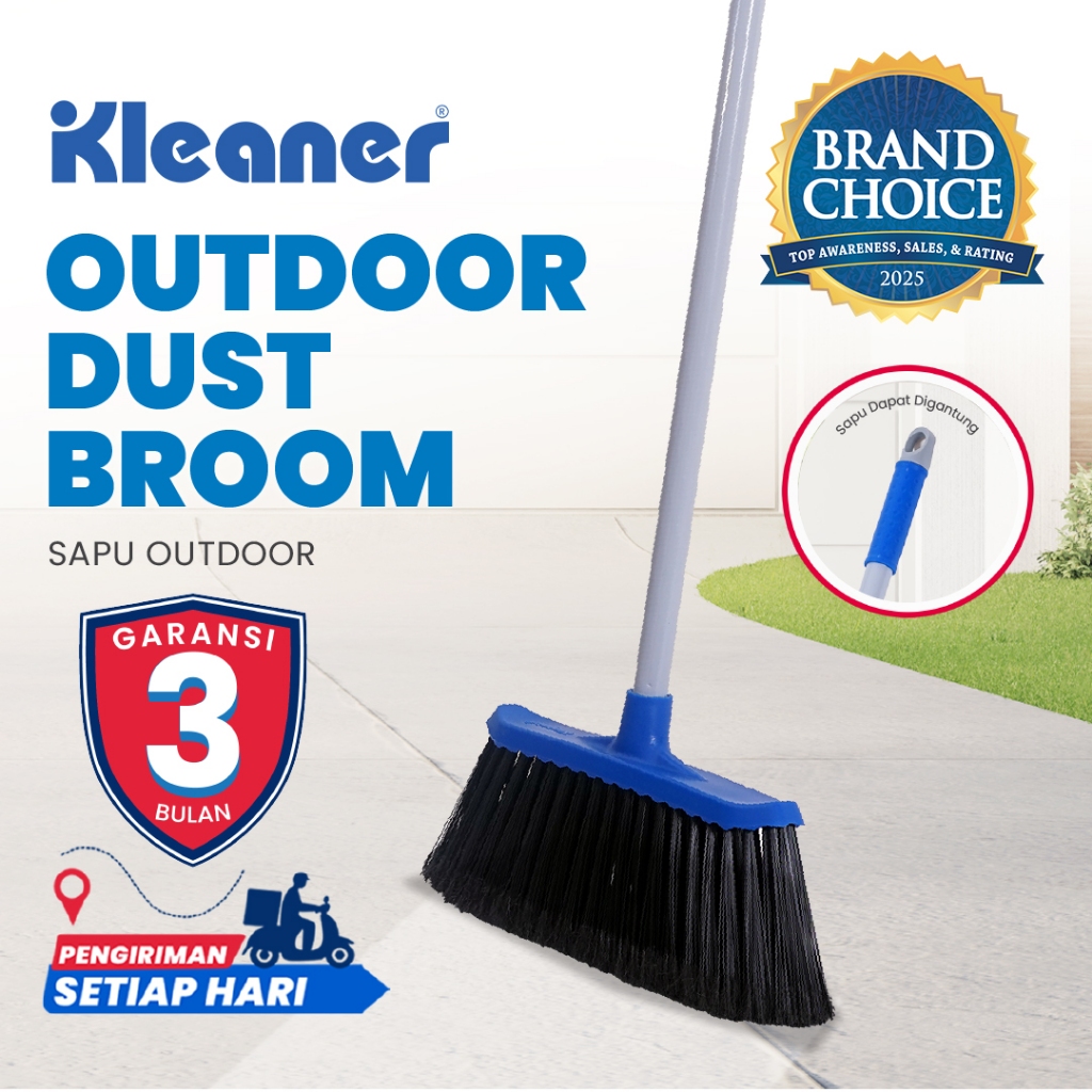 Kleaner Sapu Lantai Luar Rumah 1 Pcs Pembersih Lantai Outdoor Dust Broom Serbaguna K20002