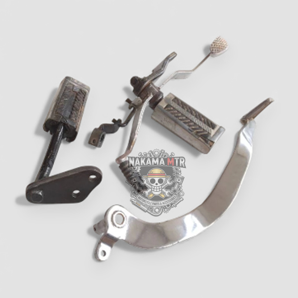 FOOTSTEP STEP DEPAN SATRIA FU 150 FACELIFT KARBU ORIGINAL COPOTAN SET PEDAL REM BELAKANG SATRIA FU