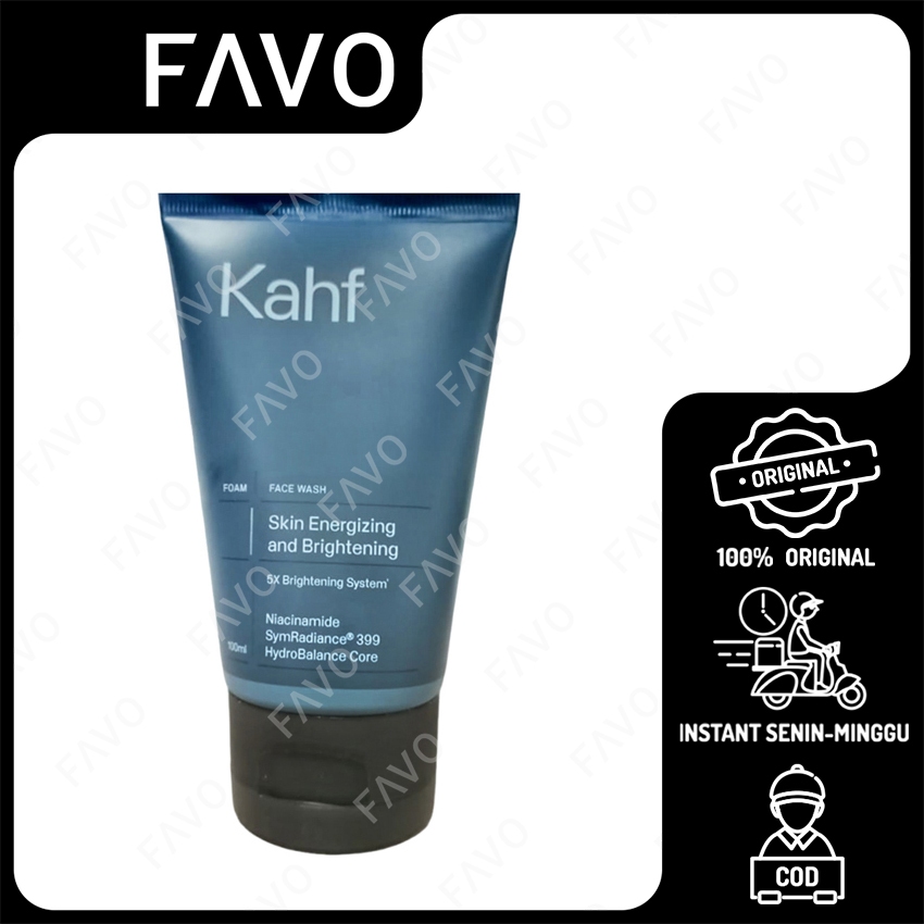 Pembersih Wajah - Kahf Skin Energizing & Brightening Face Wash - 100 mL