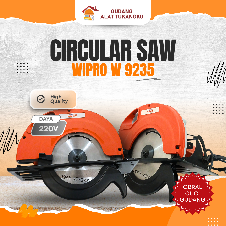 WIPRO MESIN GERGAJI POTONG KAYU W 9235