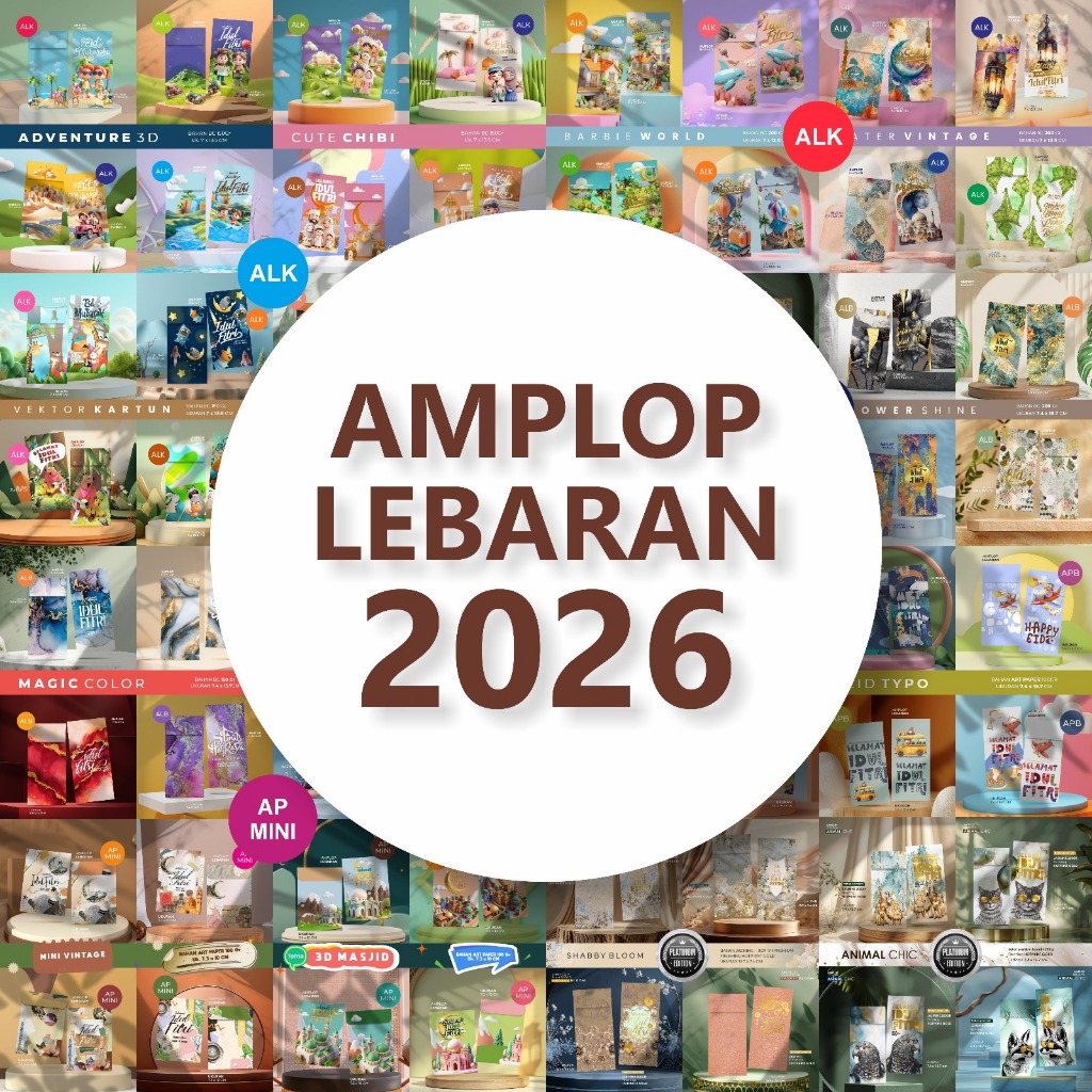 Amplop Lebaran Premium | ISI 4 DESAIN (SESUAI TEMA) | TEMA ABSTRAK