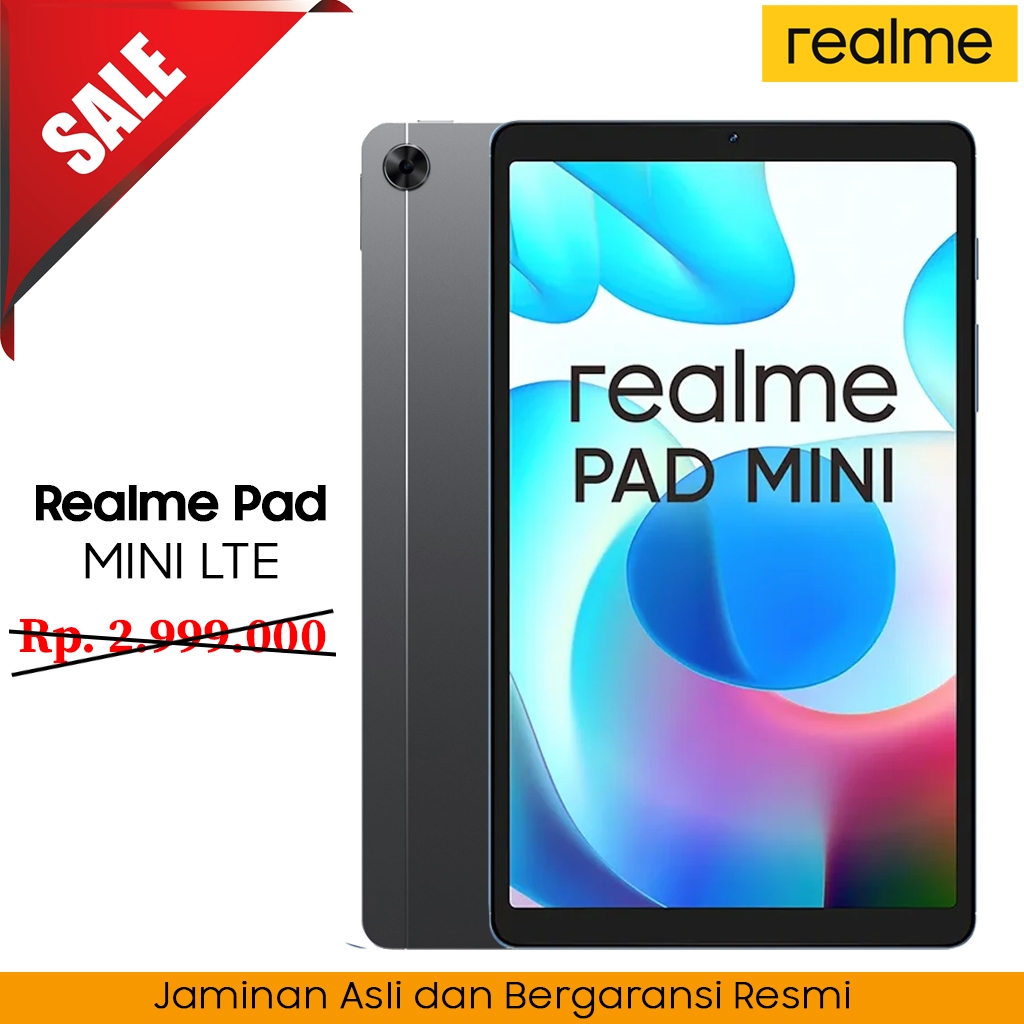 SALE TERMURAH Reame Pad Mini 4G LTE Ram 4GB/64GB NEW Baru Segel garansi resmi Realme Indonesia