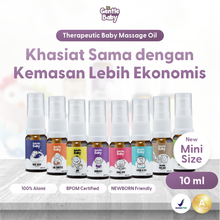 Gentle Baby Oil 10ml - Baby Essential Oil - Minyak Pijat Bayi Aromaterapi Minyak Urut Bayi - Baby Ma