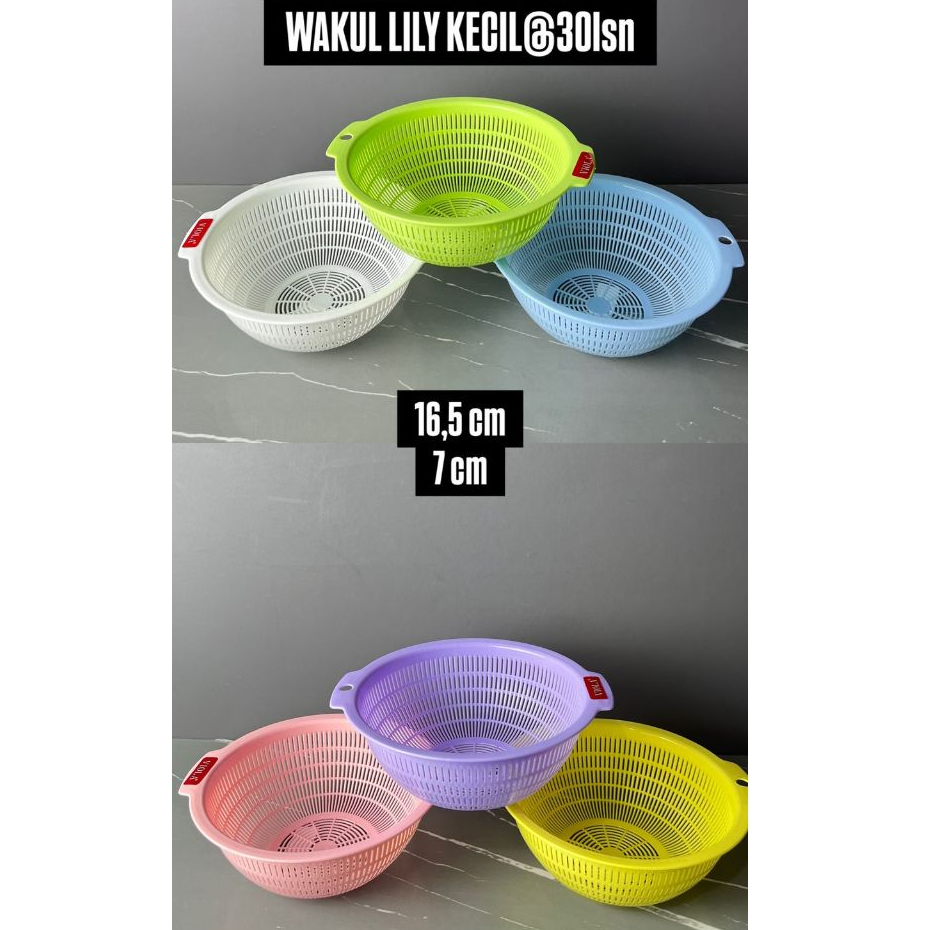 WAKUL LILY KECIL - WAKUL LILY BESAR - WAKUL VIOLA LILY / BAKUL LILY / BESEK / KERANJANG BULAT PLASTI
