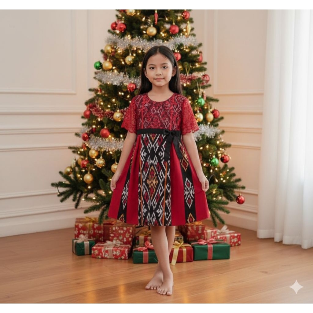 dres tenun Jepara anak model modern