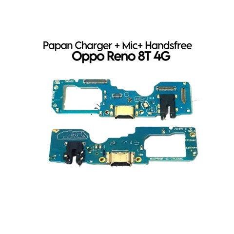 Papan Konektor PCB Cas Mic Handsfree Reno8 T Reno 8T 4G / CPH2481 - Flexible Flexibel Fleksibel Flek