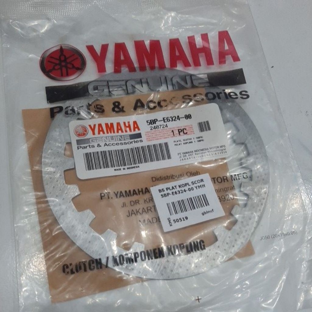 BESI PLAT KOPLING SCORPIO 5BP-E6324-00 YAMAHA