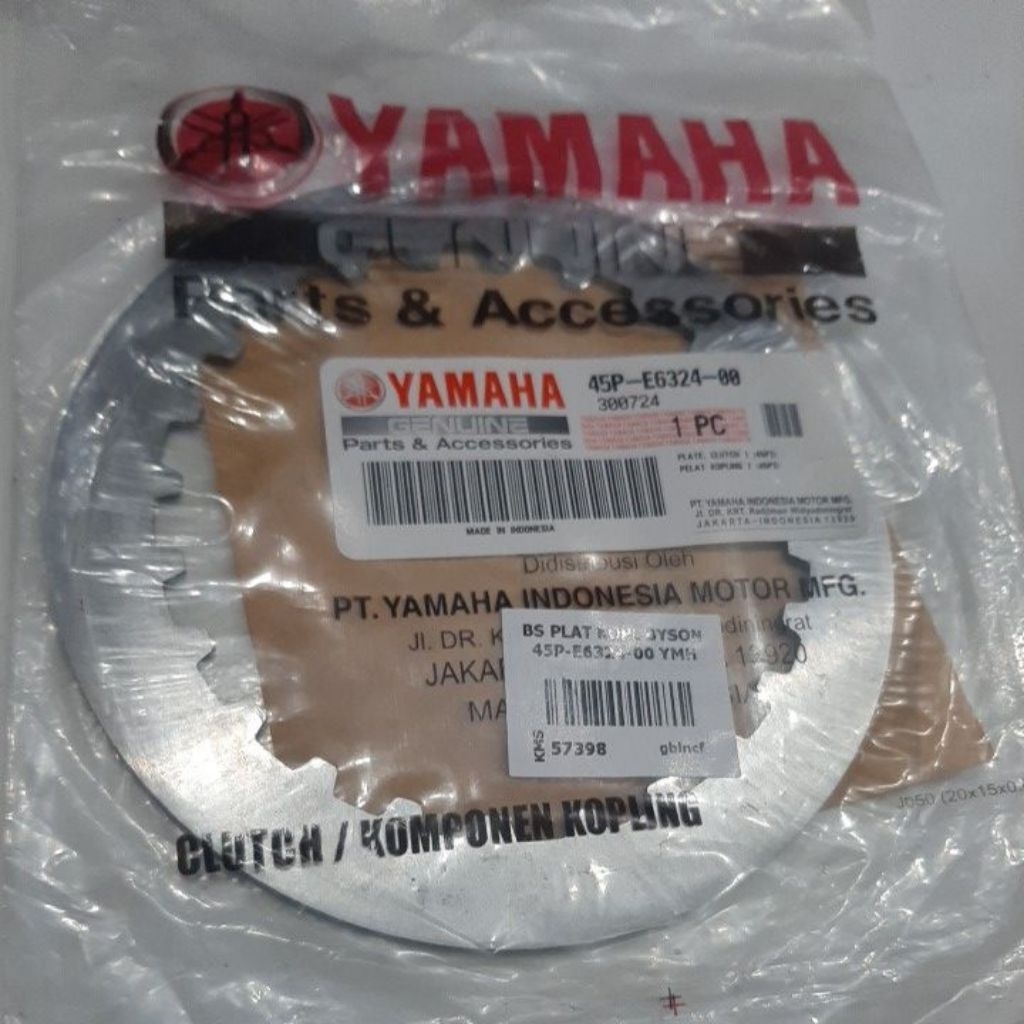 BESI PLAT KOPLING BYSON 45P-E6324-00 YAMAHA
