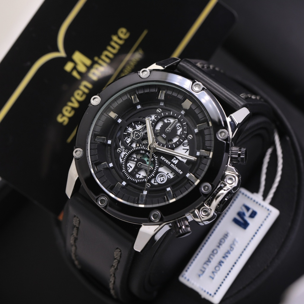 Seven Minute Sport m730L Jam tangan pria original kulit tanggal cod watches sporty