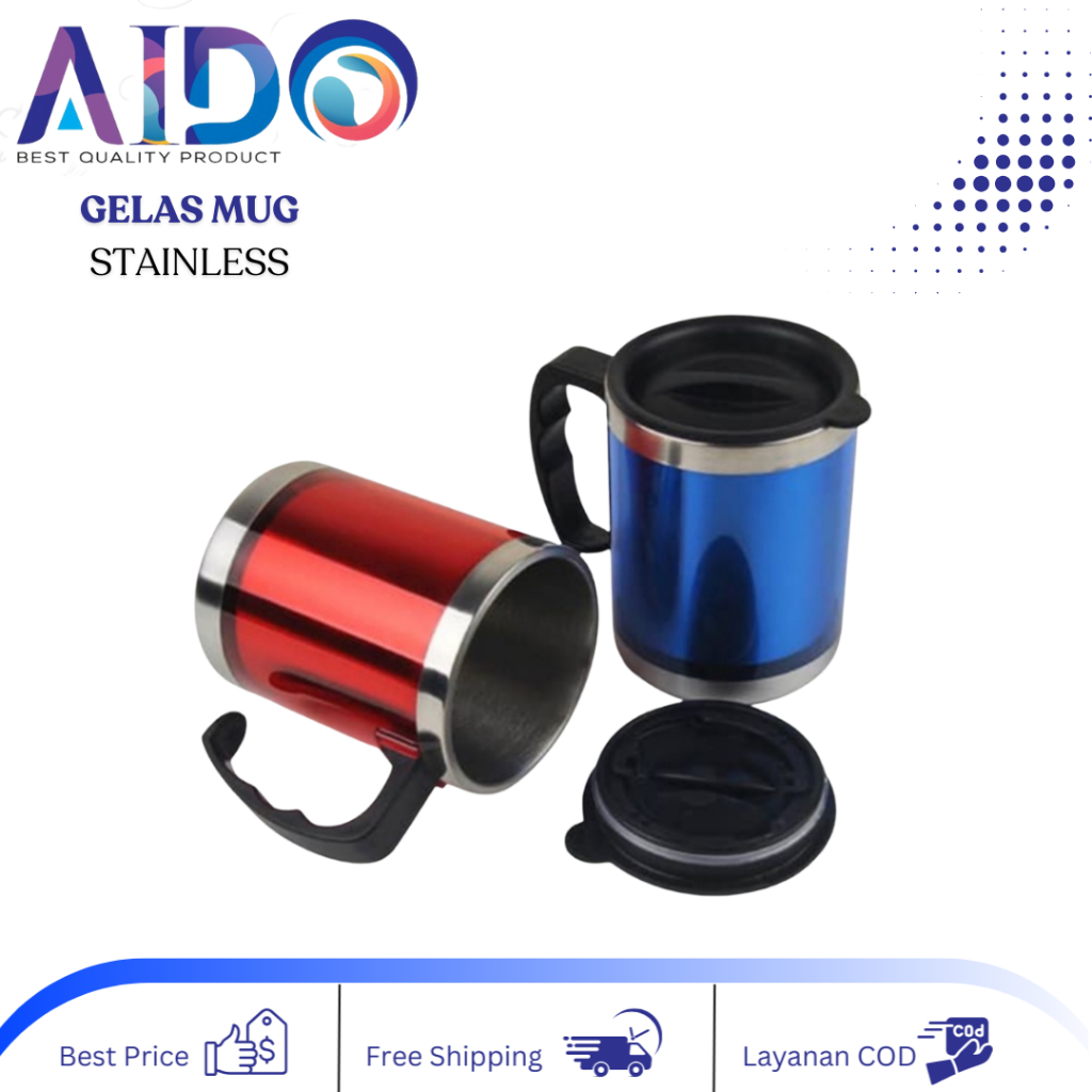 Gelas Mug Vacuum Cup Stainless Steel Thermos coffee mug stainless Vacum Gelas Mug Stainless steel