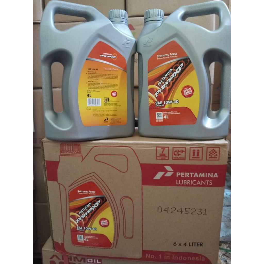 Oli Pertamina Primaxp 4 Liter SAE 10w-40 ORIGINAL oli mobil Bensin