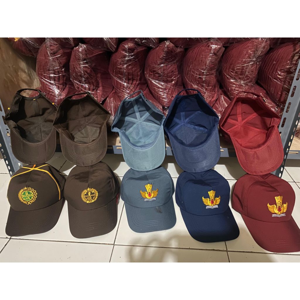 GROSIR Topi Sekolah SD SMP SMA Bahan Famatex TERMURAH Partai Besar | Jaminan Stok Melimpah