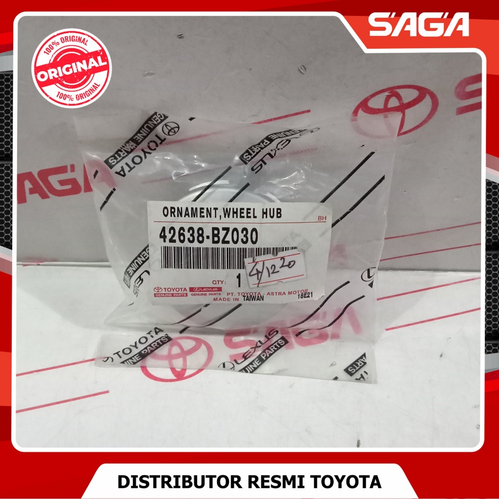 SAGA | Dop Velg Tutup Velg Avanza Non VVTI Tipe G 2003-2006 Original 42638-BZ030