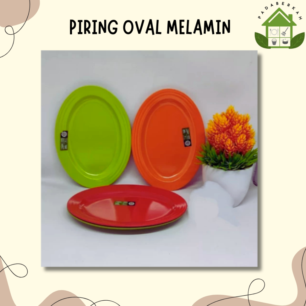 Piring Melamin Oval Kecil Piring Meishing Warna Piring Oval Mel 12Inch Piring Lodor Saji Melamin