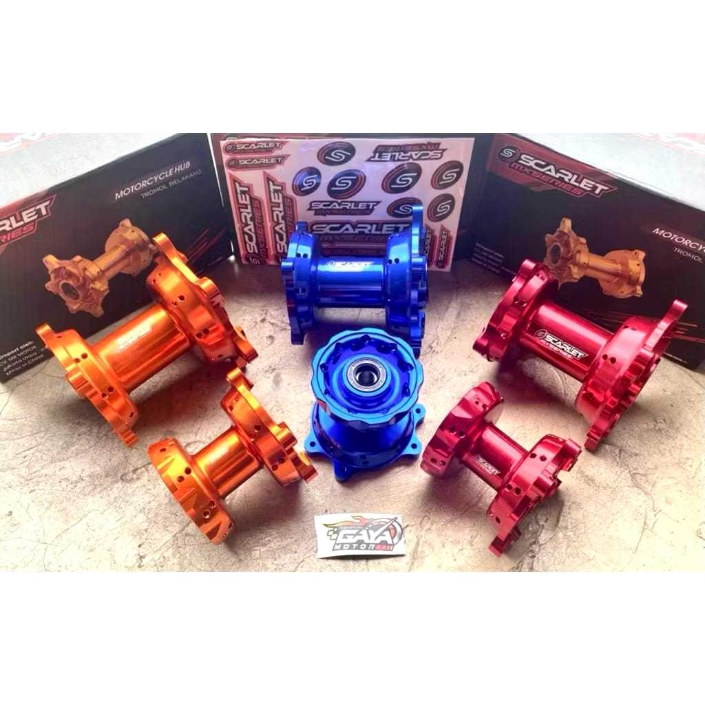 Tromol Scarlet CNC CRF 150 KLX DTRACKER 150 WR 155 warna merah biru orange hijau ungu gold silver ti