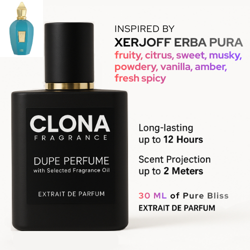 Extrait Parfum Xerjoff Erba Pura - Dupe Inspired Perfume Clona Fragrance
