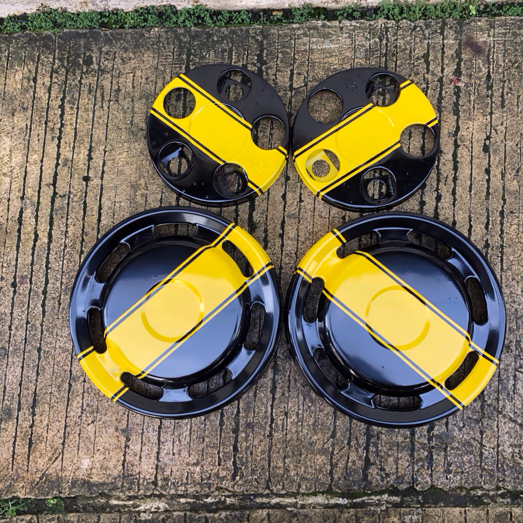 wildop weldop dop truk ring 15 dan 16 set donat lubang baut 5 dan 6 bahan plat besi tebal bonus dudu