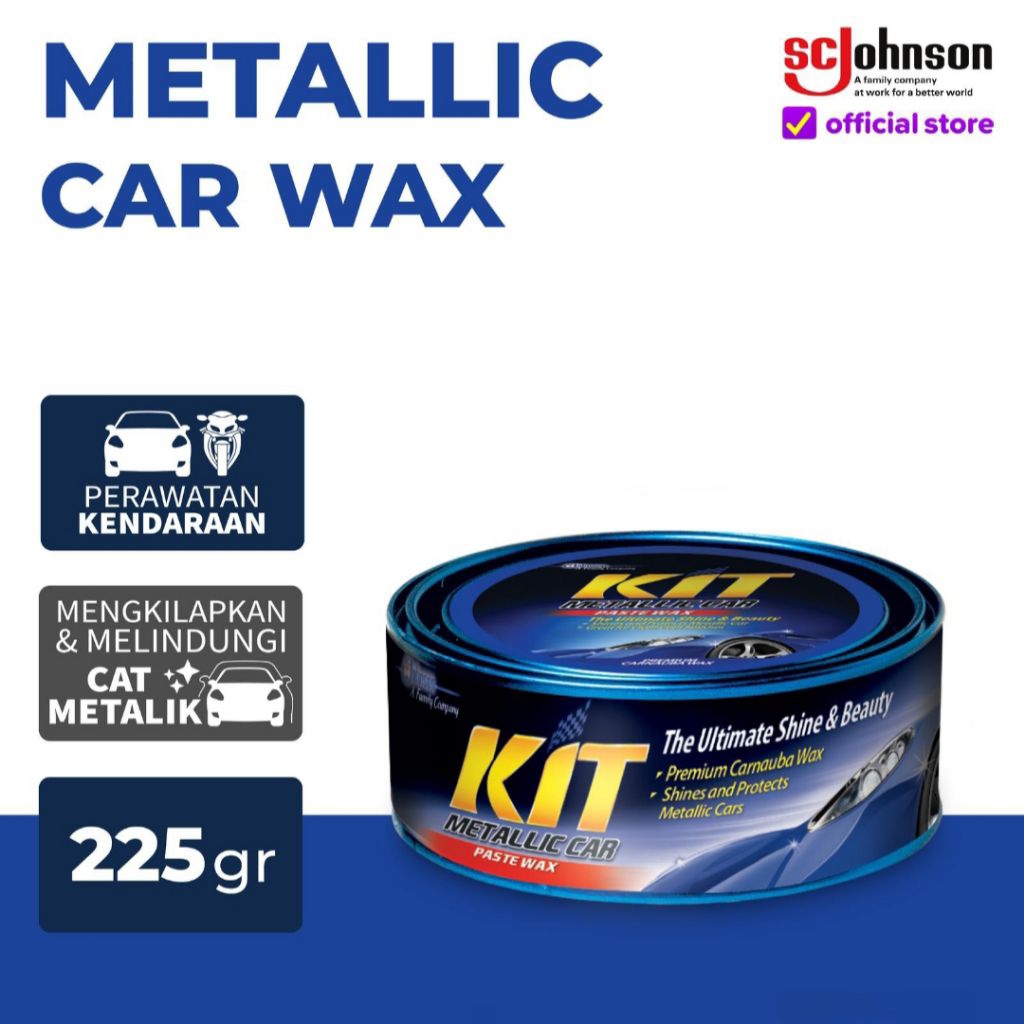 Kit Auto Care Paste Metallic Car Wax 225gr kaleng