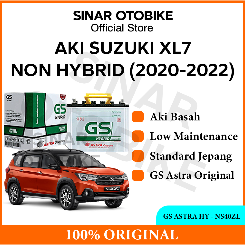 AKI XL7 NON HYBRID GS ASTRA HYBRID BASAH NS40ZL 35AH