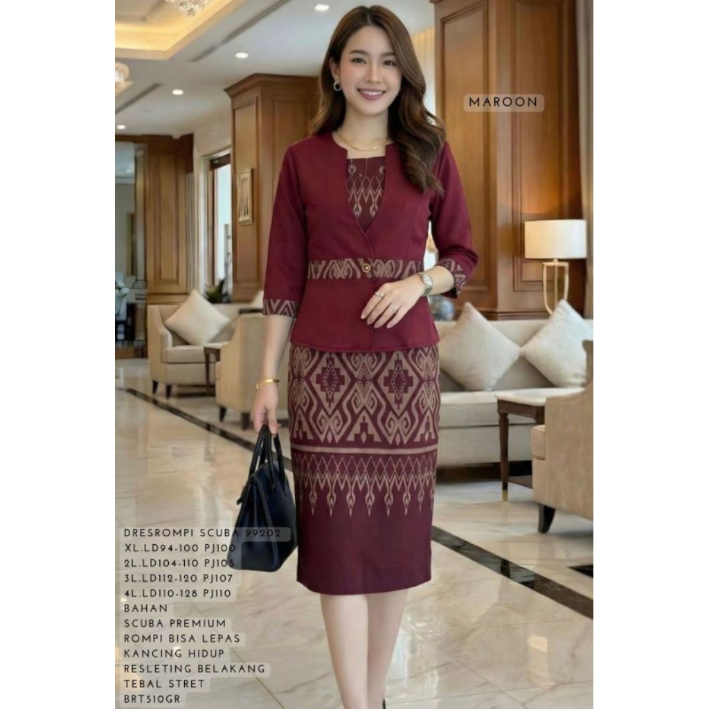 dress rompi scuba 99202