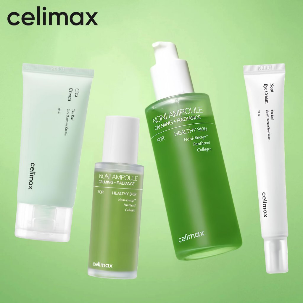 Celimax The Real Set  /Noni Energy Ampoule 50ml /Noni Ultimate Eye Cream 20ml /Noni Acne Bubble Clea