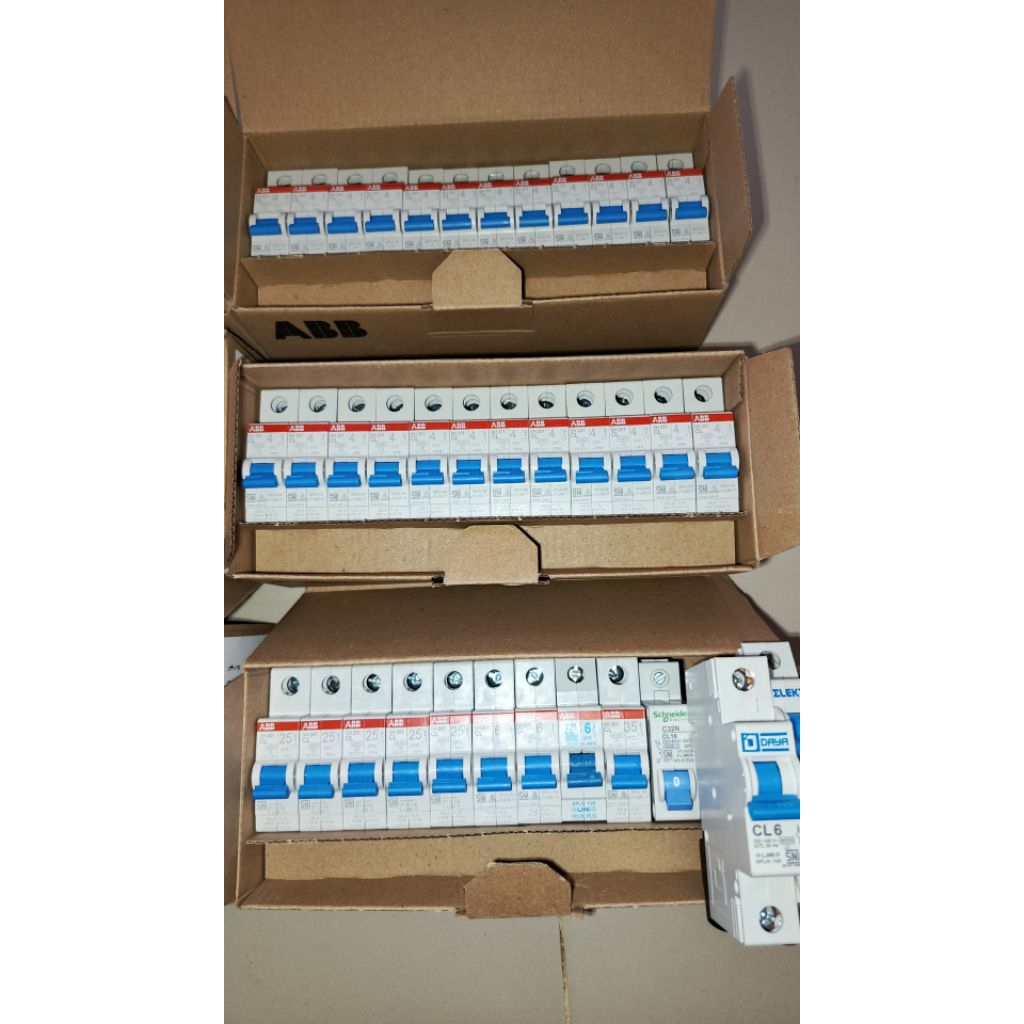 MCB ABB 25A (5500 VA) ORIGINAL PLN