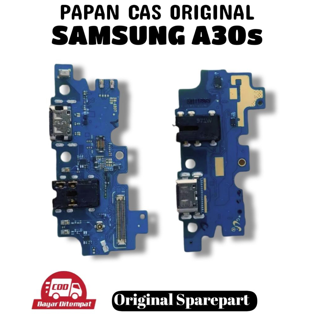 Papan Cas Samsung A30s Original / Konektor Charger Board / USB Charging Dock Samsung A30s