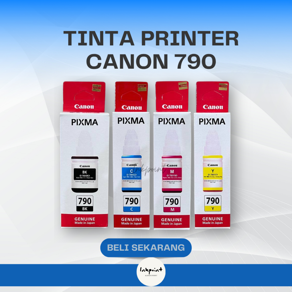 Tinta Original Canon 790 Cyan GI790C - Tinta Canon G1010 G2010 G3010 G4010