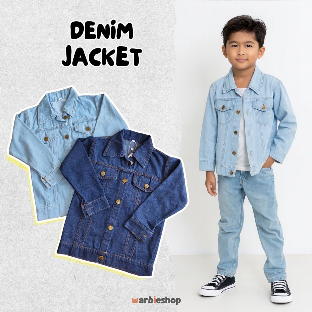 Jaket Denim Anak Laki-Laki Jacket Jeans Anak Remaja Cowok