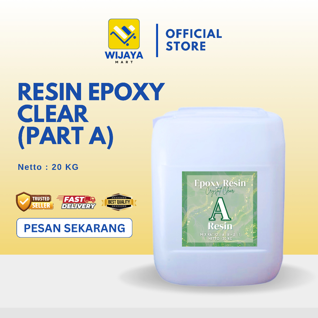 RESIN / Epoxy Resin Bening 20 Kg (Hanya Part A).