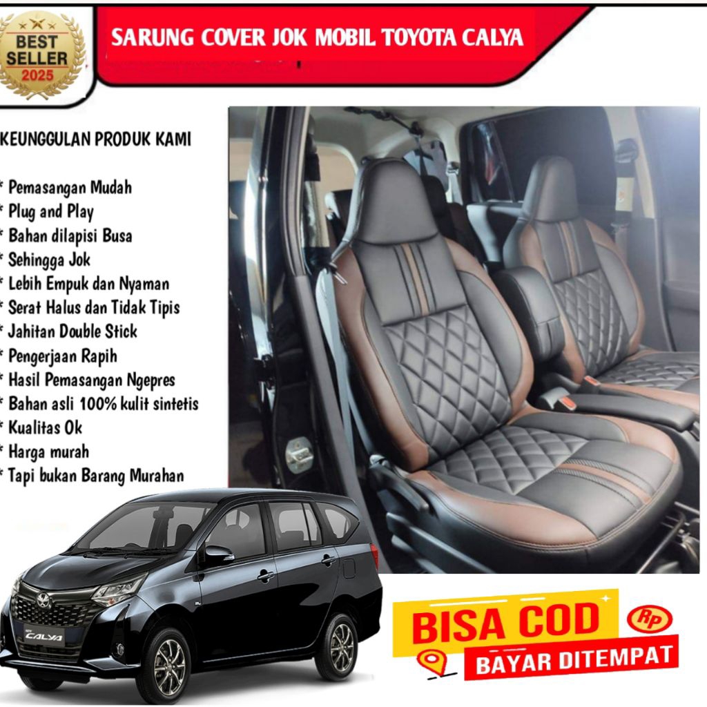 Sarung jok Mobil Calya Sigra Full set jok
