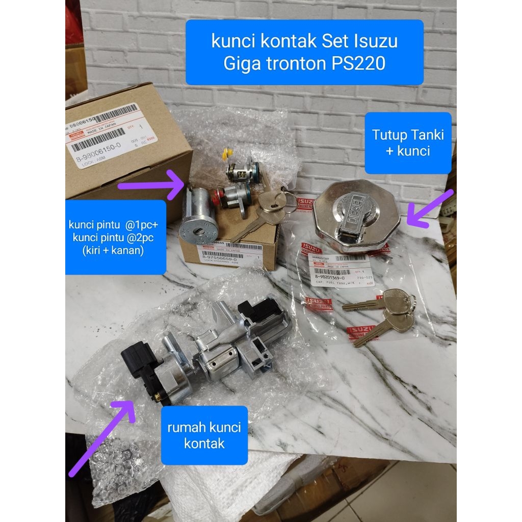 Kunci kontak set Isuzu  Giga ps240