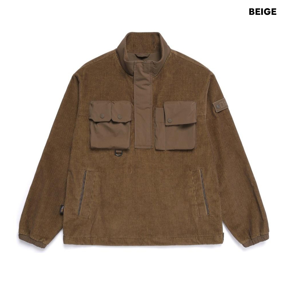 National Geographic Nrn Anorak Jumper Beige - Jumper Unisex Beige