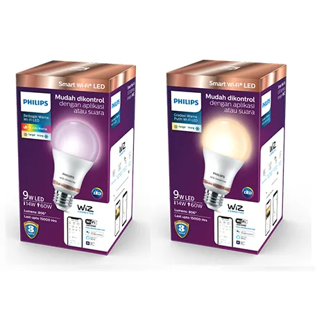 PHILIPS Lampu LED Smart WiFi 9W