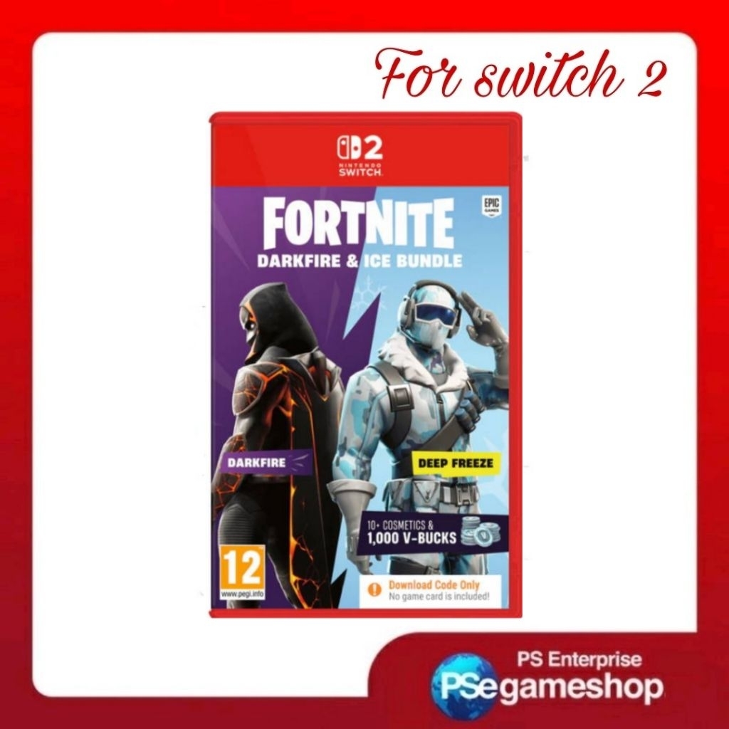 Nintendo Switch 2 Fortnite Darkfire & Ice Bundle (Code in a Box) (Eng/EU)