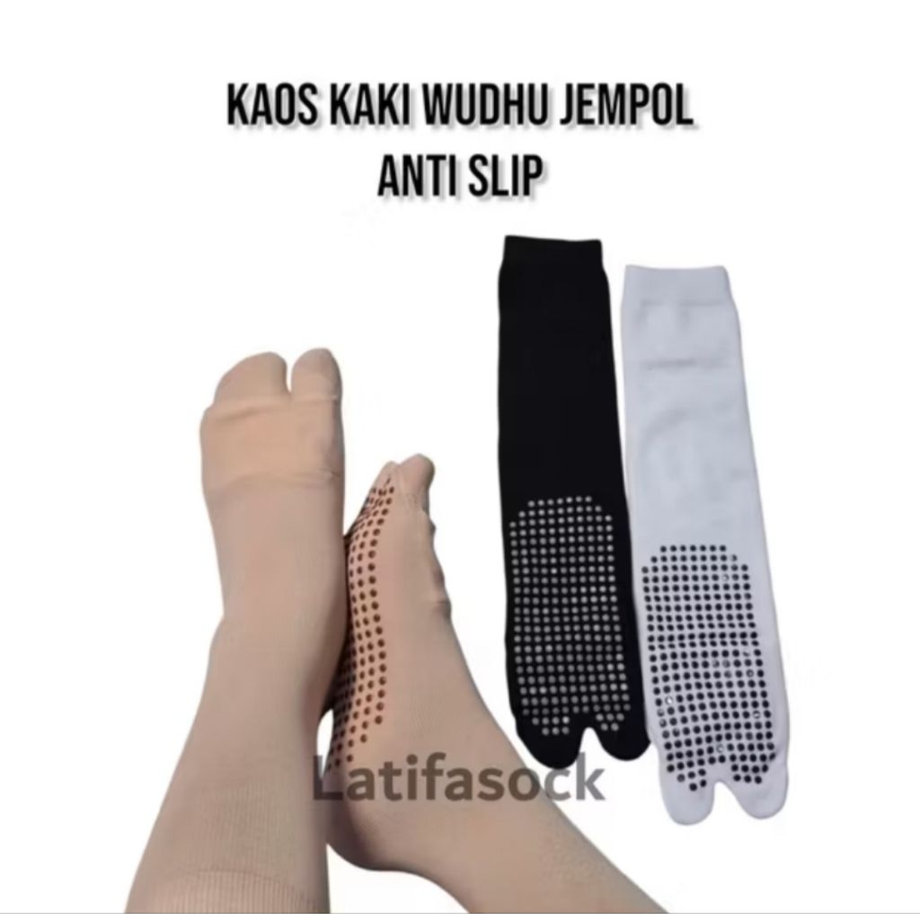 Kaos kaki Wudhu Antiselip,kaos kaki Wudhu jempol Antiselip,kaos kaki Mislimah,Kaos kaki Haji dan Umr