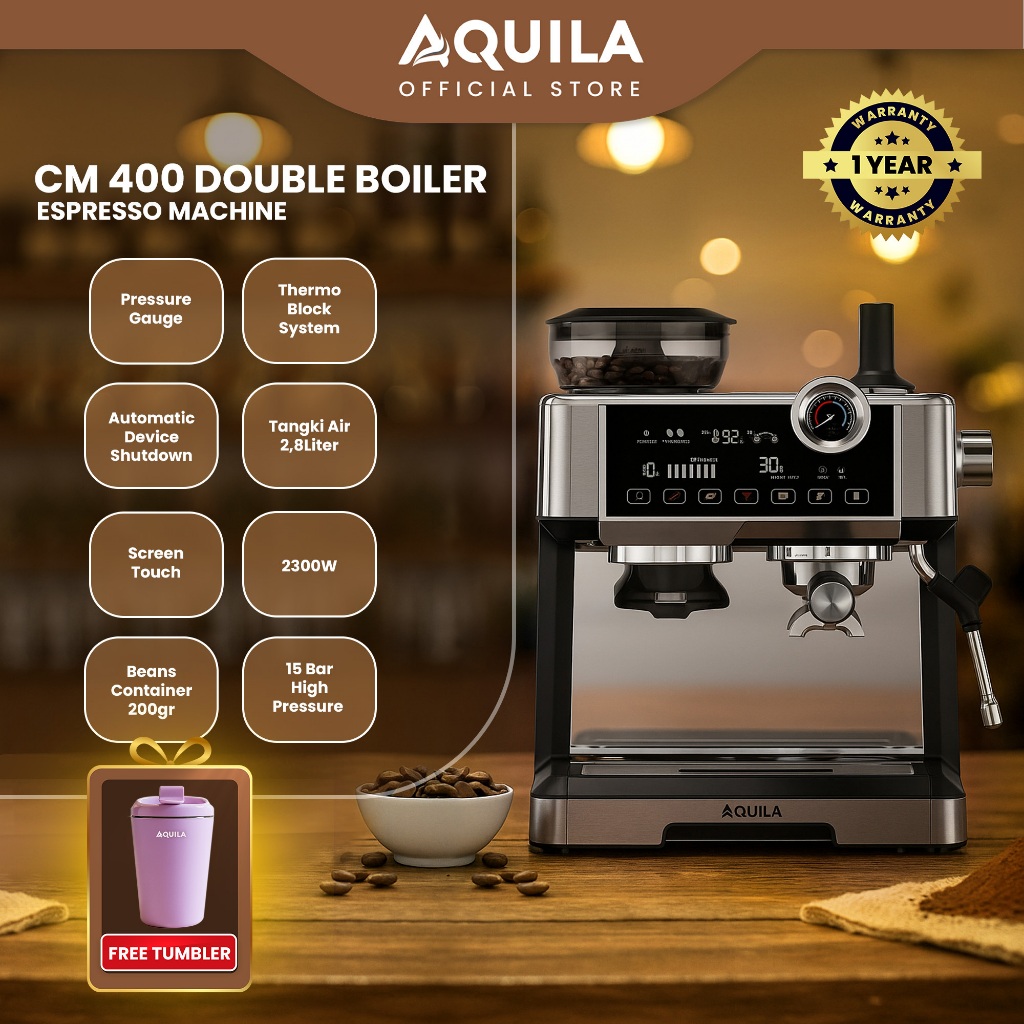 Aquila CM400 Double Boiler Mesin Espresso Machine