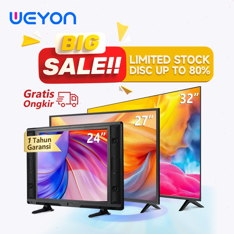 PROMO Weyon Digital TV LED 21/22/24/25 inch Smart TV LED 32 inch Android TV Televisi LED