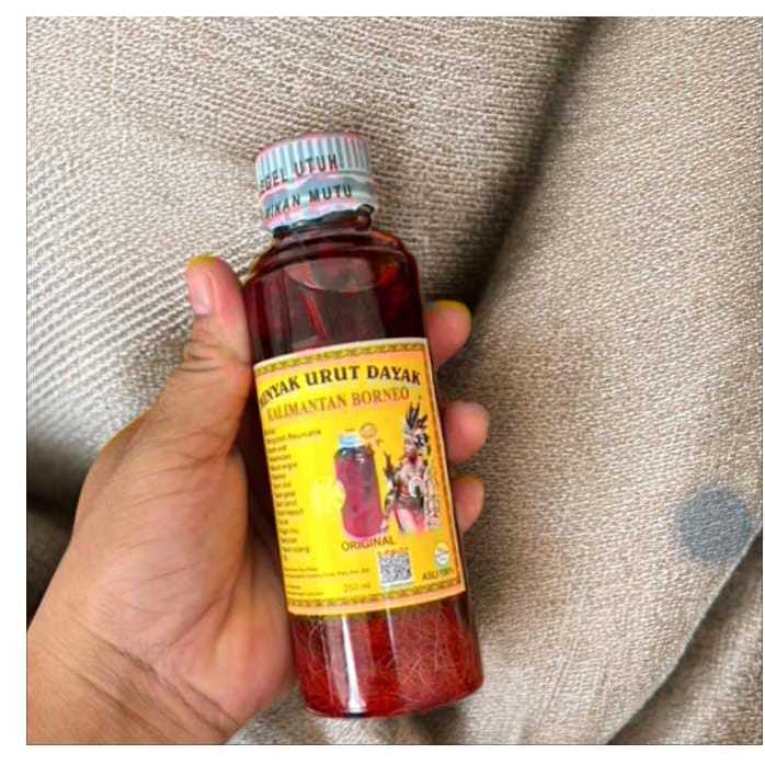 Minyak Urut Dayak Perisai Borneo 250ml - Herbal, Aman, Efektif