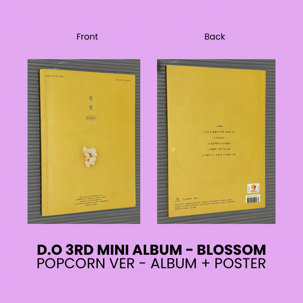EXO D.O. 3RD MINI ALBUM BLOSSOM (POPCORN VER) | EXO DO KYUNGSOO THIRD VER. VERSION