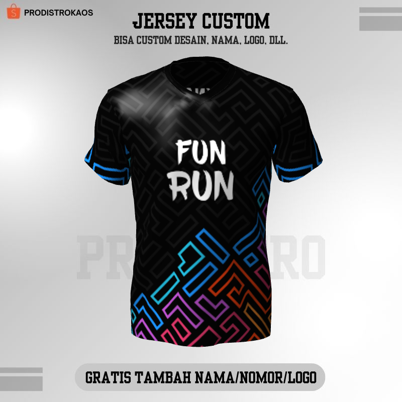 Kaos Jersey Lari 362 - Jersey Fun Run Custom Full Printing