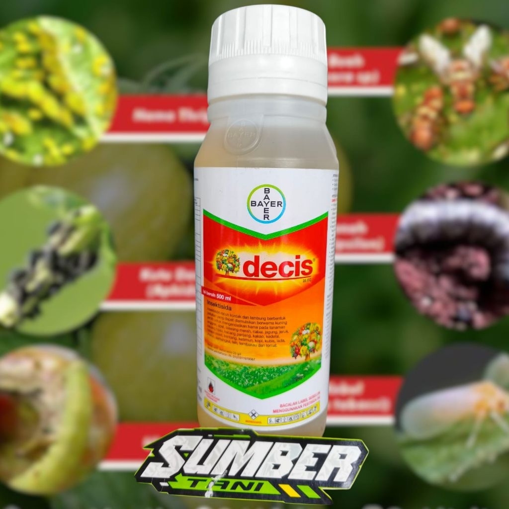 Insektisida DECIS 500 ML Pembasmi Hama Ulat Kutu Belalang Kepiting Yuyu